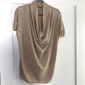 Anthropologie shimmer top with lace details- M